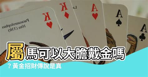 屬馬可以戴黃金嗎|屬馬可以戴黃金嗎？深入探討生肖與黃金的關係